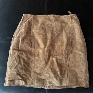 Suede skirt
